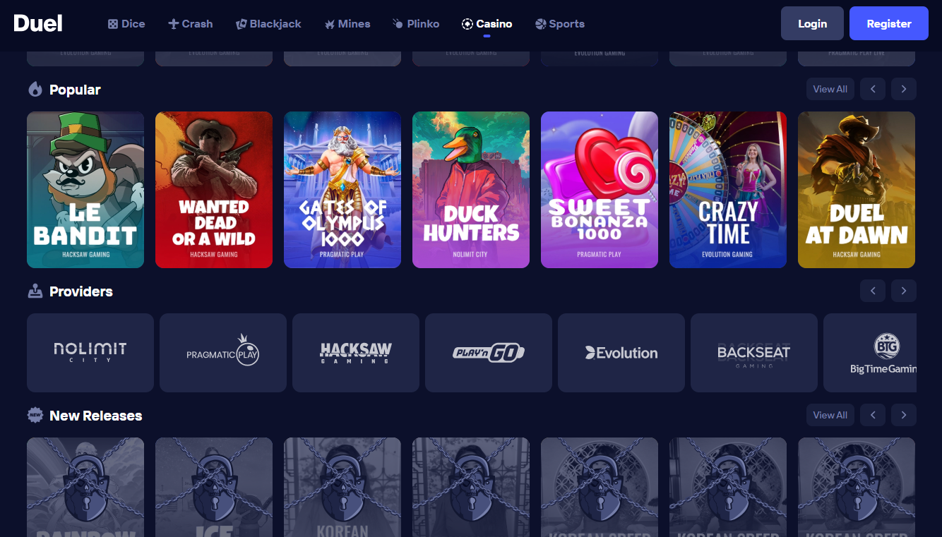 Duel Casino Originals