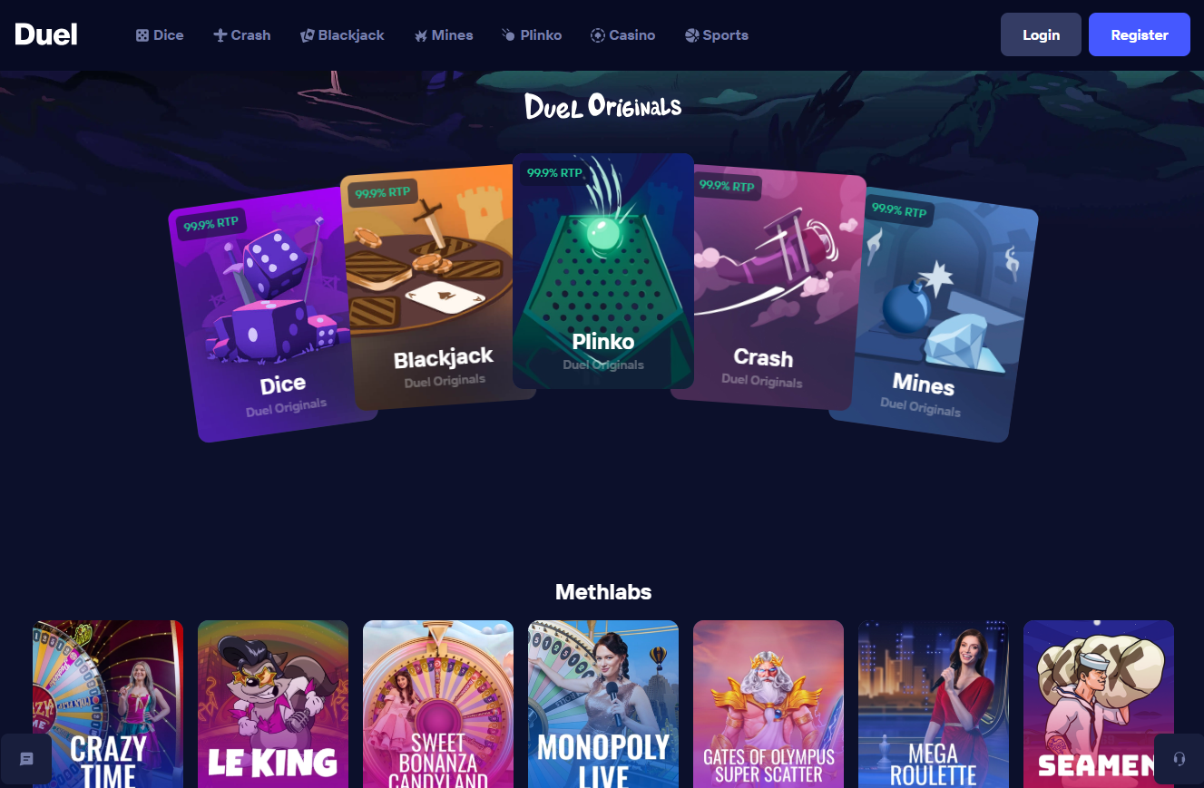 Duel Casino cashback program